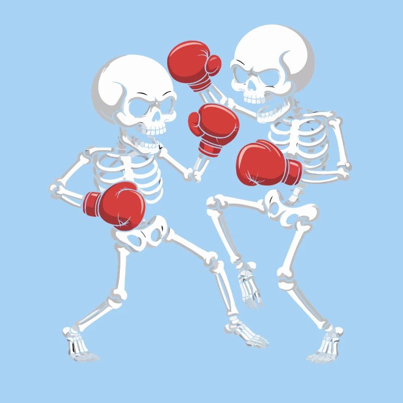 Skelettboxer Duell