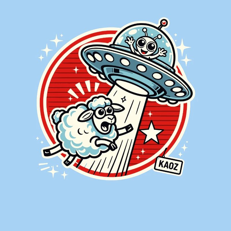 UFO-Schaf-Abenteuer im Sternenkreis