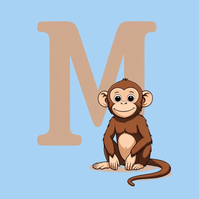 Conception MonkeyM avec la lettre majuscule M