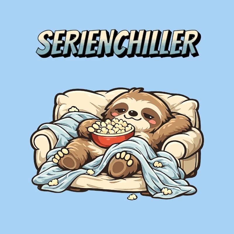 Faultier Serienchiller Spruch Faulenzer 