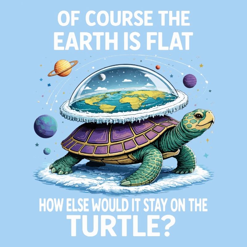 Turtle Flat-Earth Saying