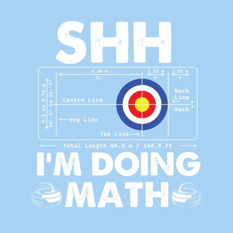 Chut, je fais des maths, du curling, de l’humour de curleur.