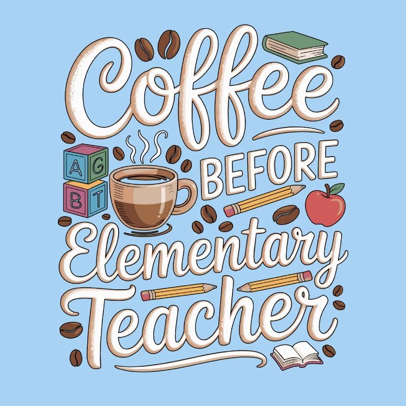Elementary Teacher Coffee Teaching Coffee Lover