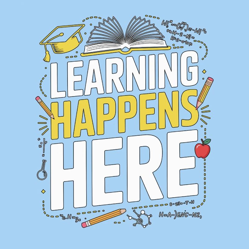 High School Teacher Learning Happens Here Teaching