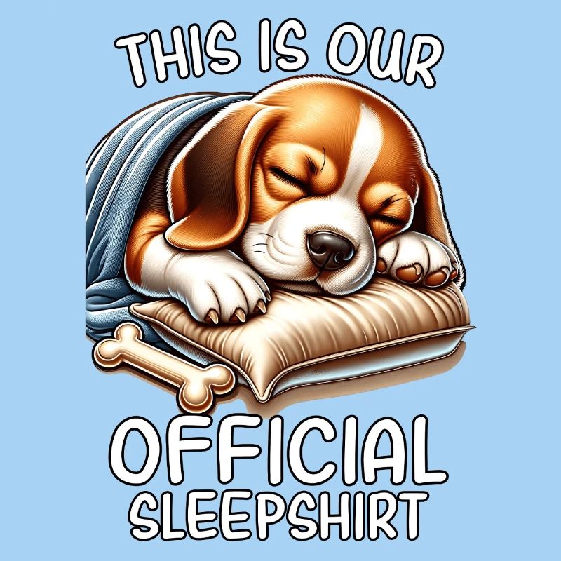 Lustiges Beagle Schlafshirt