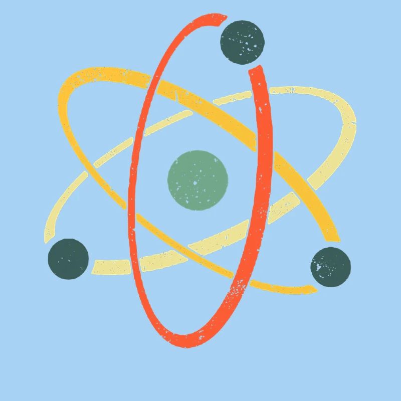 Cool Atom Art Biology Physics Chemistry Teacher
