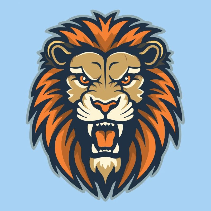 A roaring lion