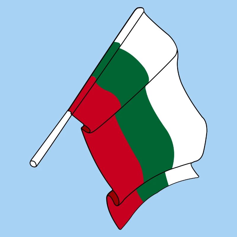 Flagge Bulgarien