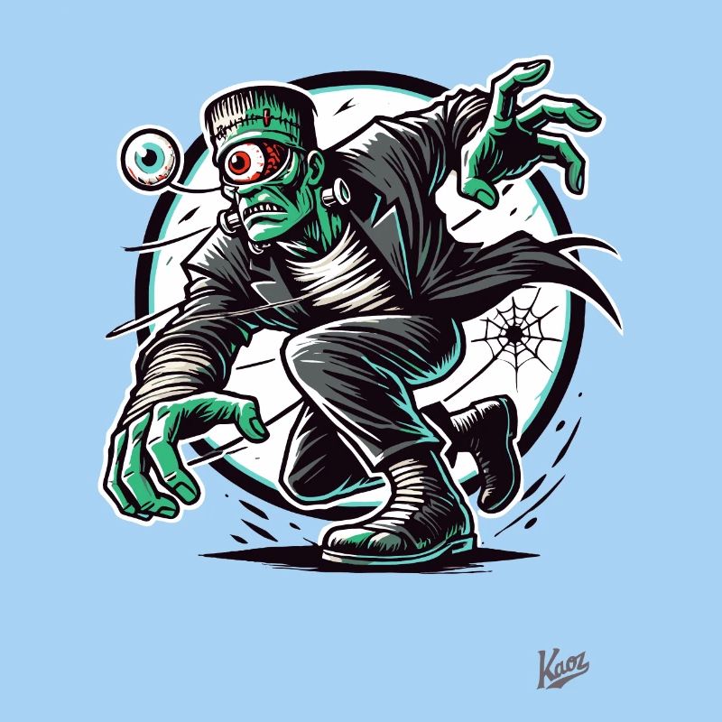 Le Cyclope Vert Monstre Zombie Mort-vivant