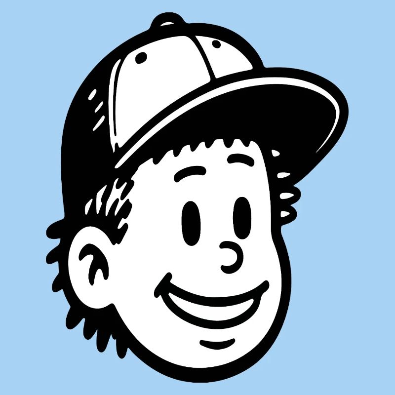 Conception ludique du visage d’un garçon de dessin animé