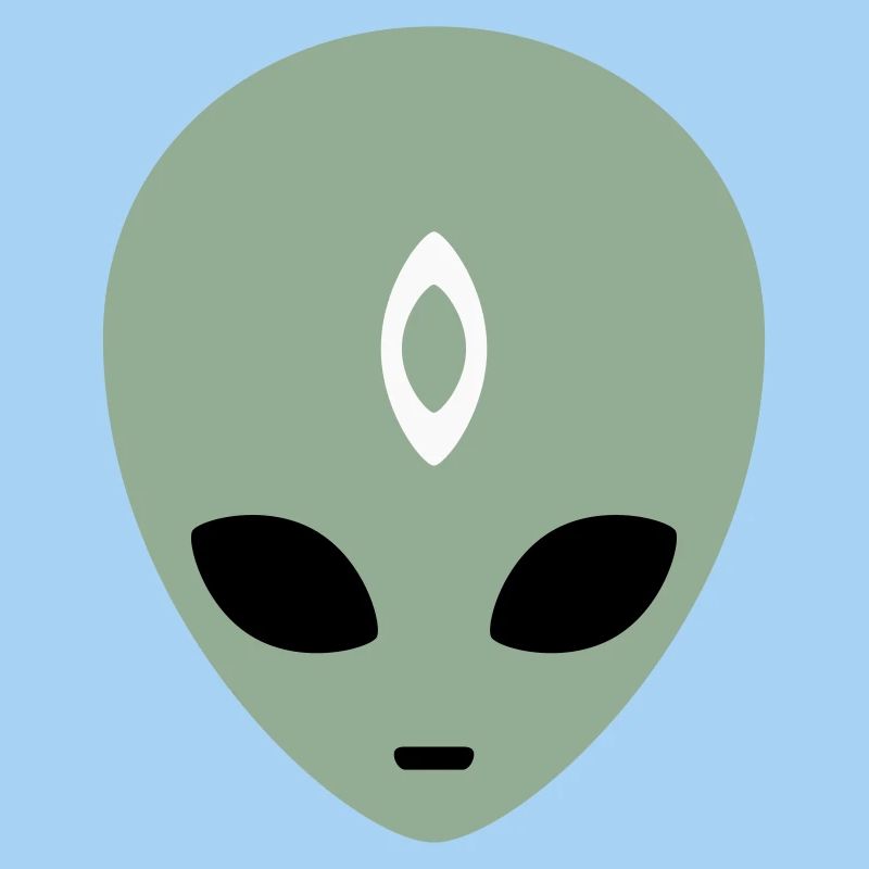 Alien Head Third Eye (three colours)