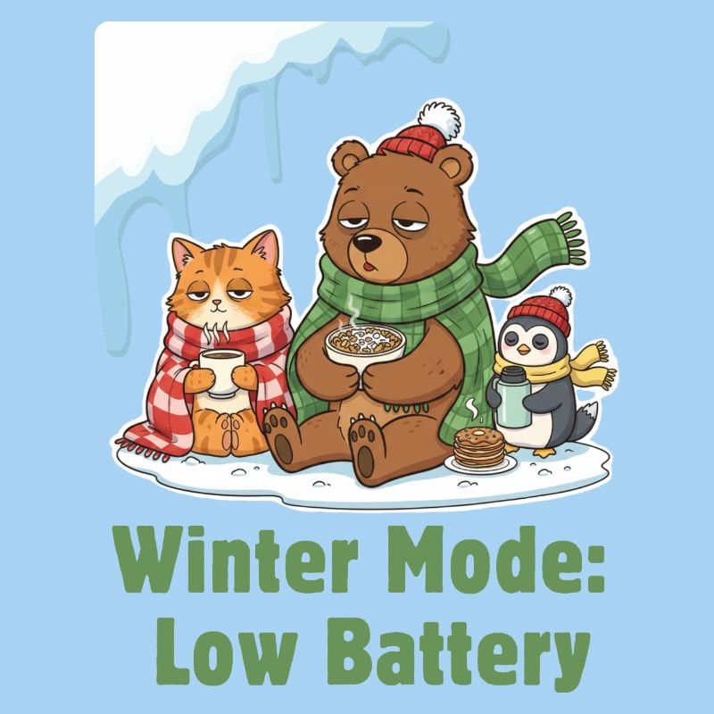 Wintermodus: Müde, Eingepackt & Hungrig