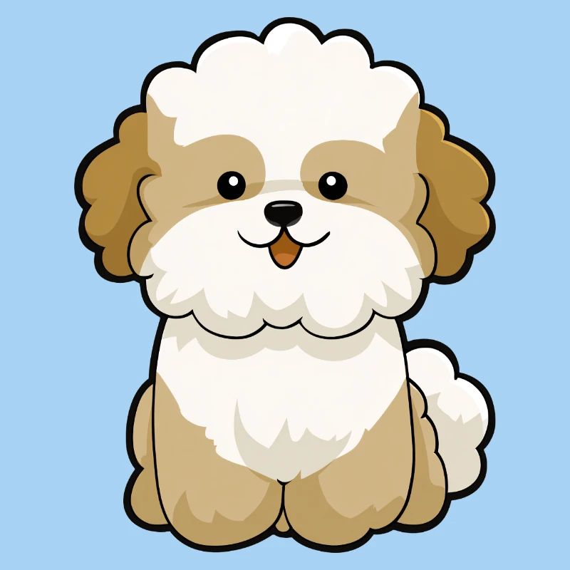 Chibi Pudel Pal Maskottchen