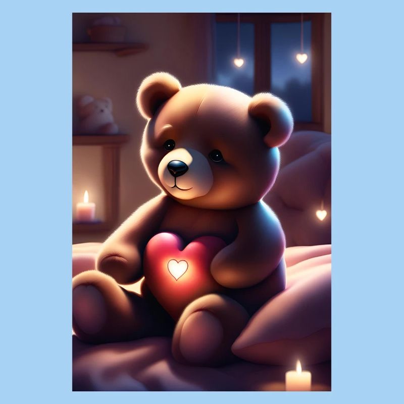 Teddybär mit Herz