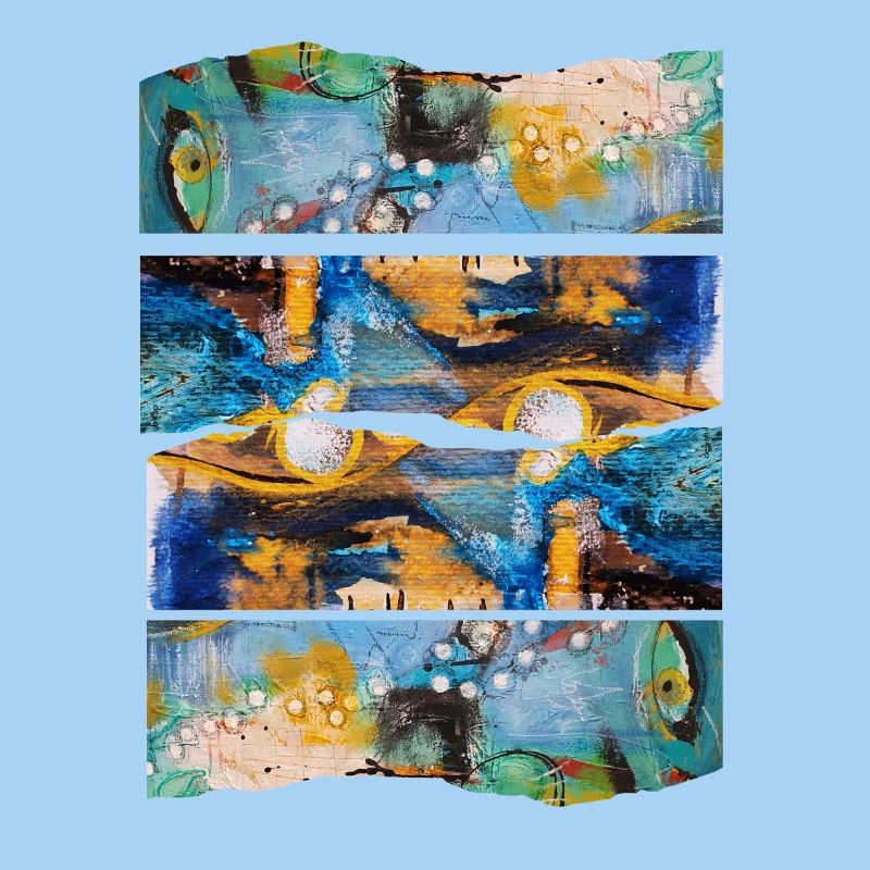 Expression colorée abstraite