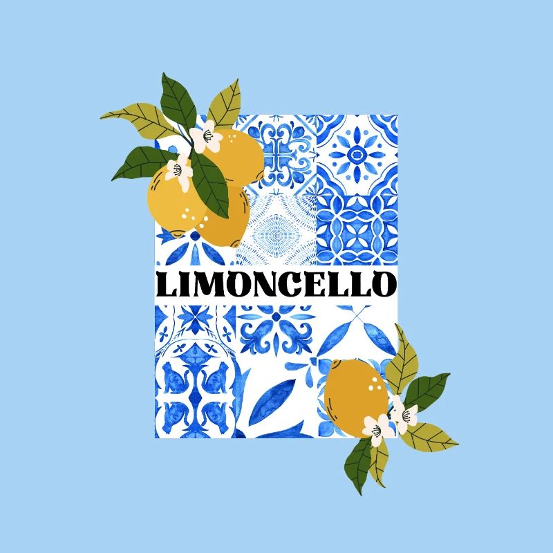 Limoncello – Citrus and Azulejo Pattern