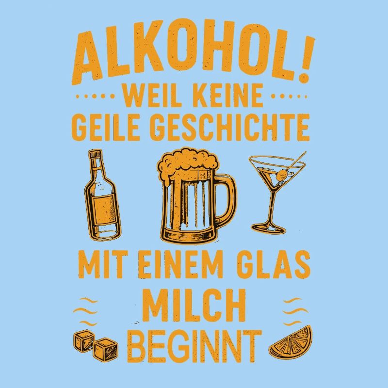 Humorous drinking design with alcohol theme