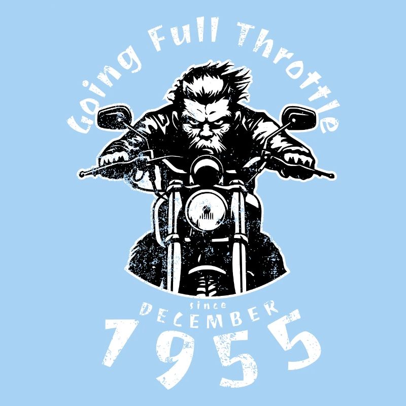 70. Geburtstag Going Full Throttle Since 12/1955