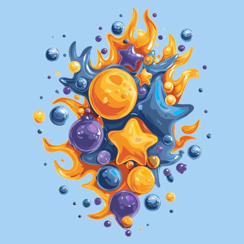 Comet Fire Color Explosion