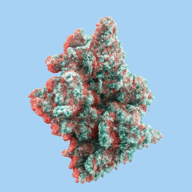 Anaglyphe 3D de Cannabis Weed Bud