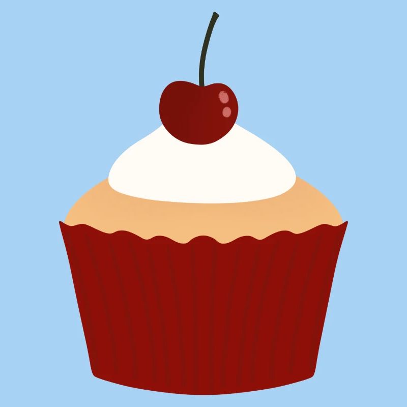 Kirschcreme-Cupcake-Zauber