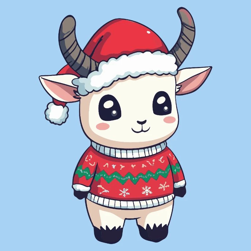 Noël de la chèvre de montagne