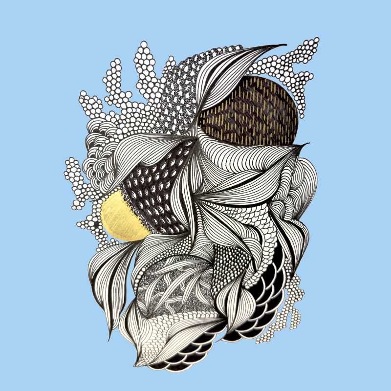 Leaf Fabric Feather Light Pattern