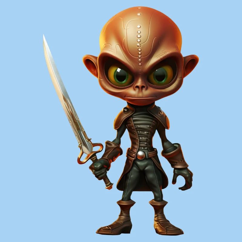 Pirate extraterrestre avec sabre