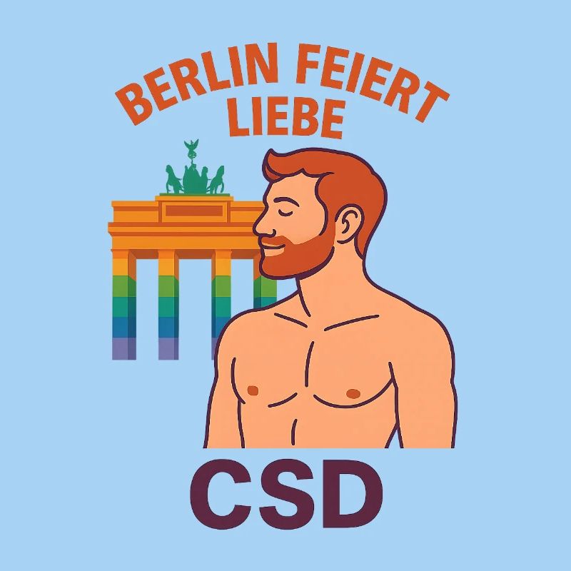 Berlin feiert Liebe CSD Mann