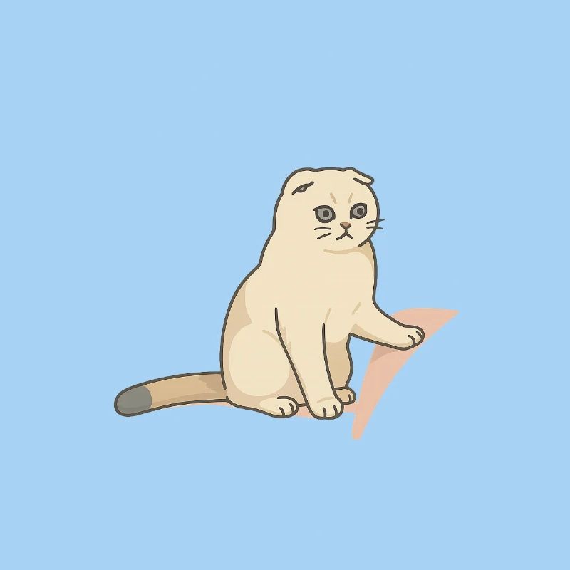 Chat mignon avec une expression mélancolique