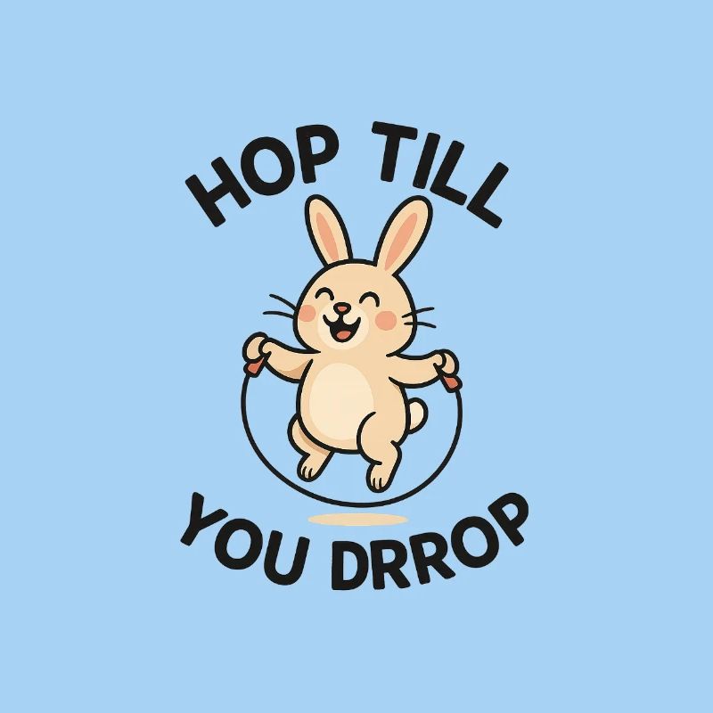 Conception de saut de lapin joyeux