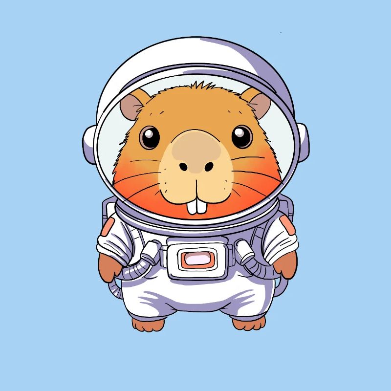 Capybara Astronaute