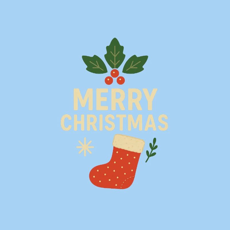 Motif de bas de Noël joyeux