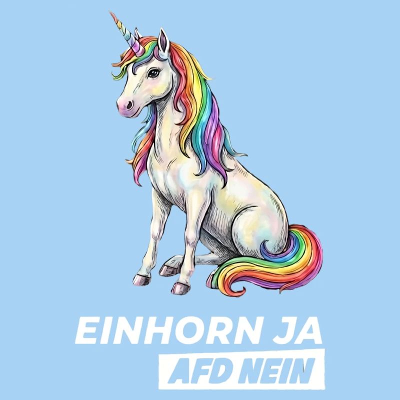 Cooles Einhorn Ja, Partei AfD Nein