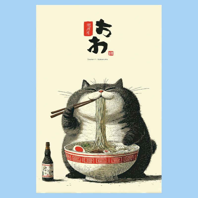 Pummeliges Katzen-Nudelfest