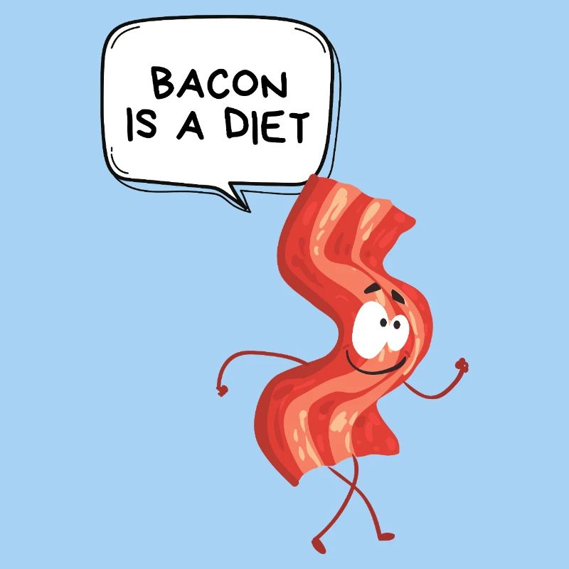 Bacon-Diät-Cartoon