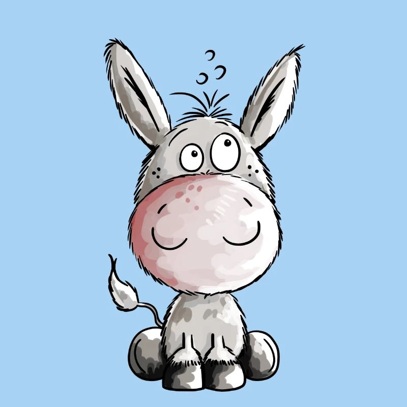 Kleiner Esel - Eselchen - Comic - Tiere