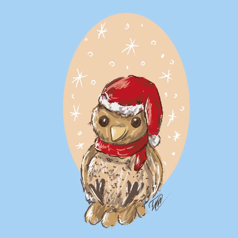 Weihnachtsvogel Spatz