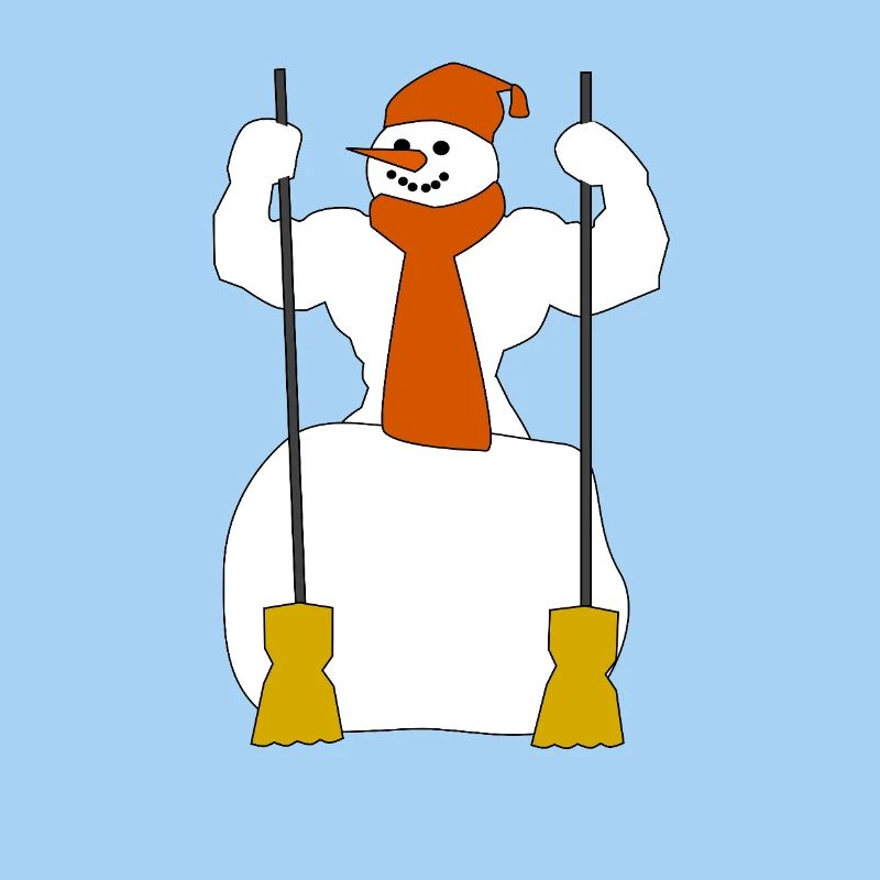 Winter-Schneefigur