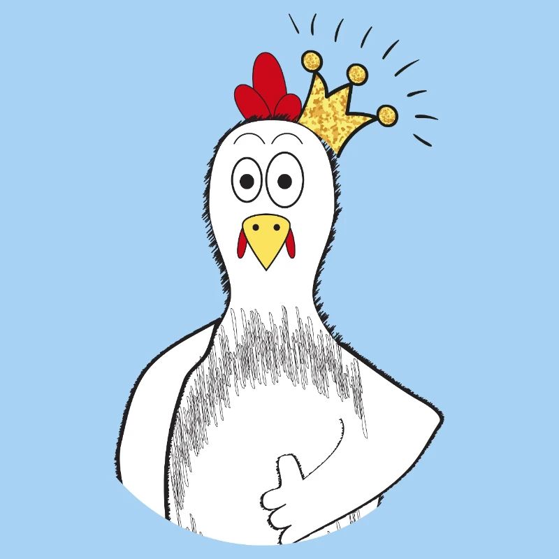 Huhn mit Krone