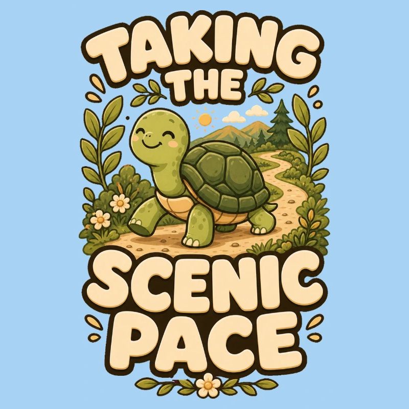 Taking The Scenic Pace Turtle