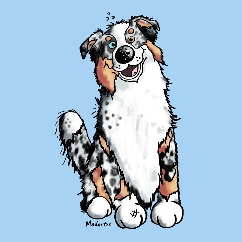 Fröhlicher Australian Shepherd