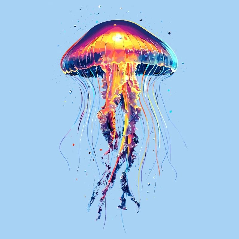 Méduse Méduse de feu Méduse Méduse mignonne