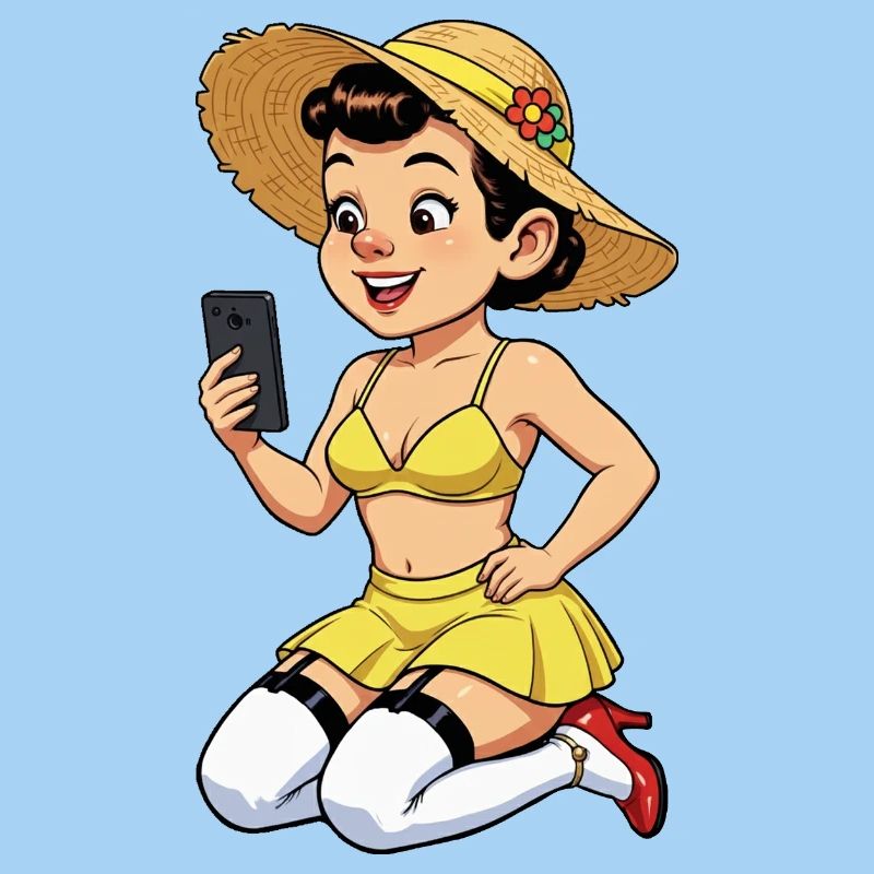 Influenceuse joyeuse