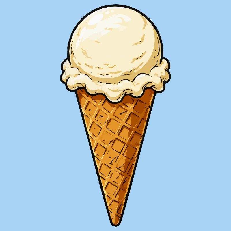 Vanille Eis Kugel