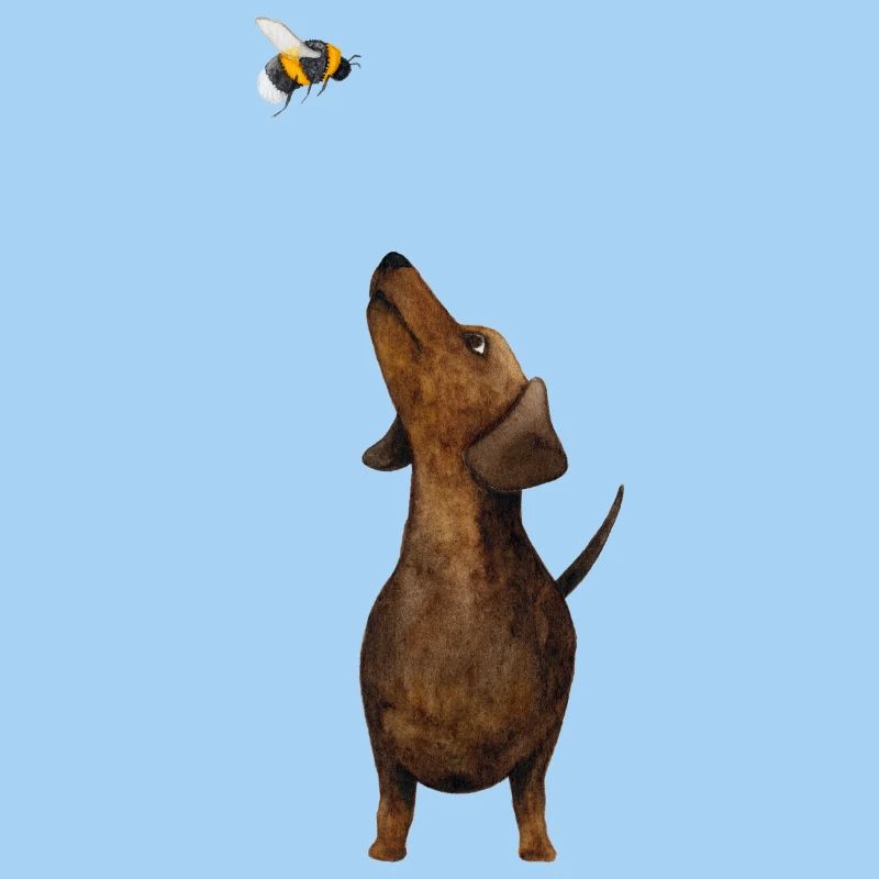 Dackel mit Hummel - Süßestes Dackel Geschenk ever!