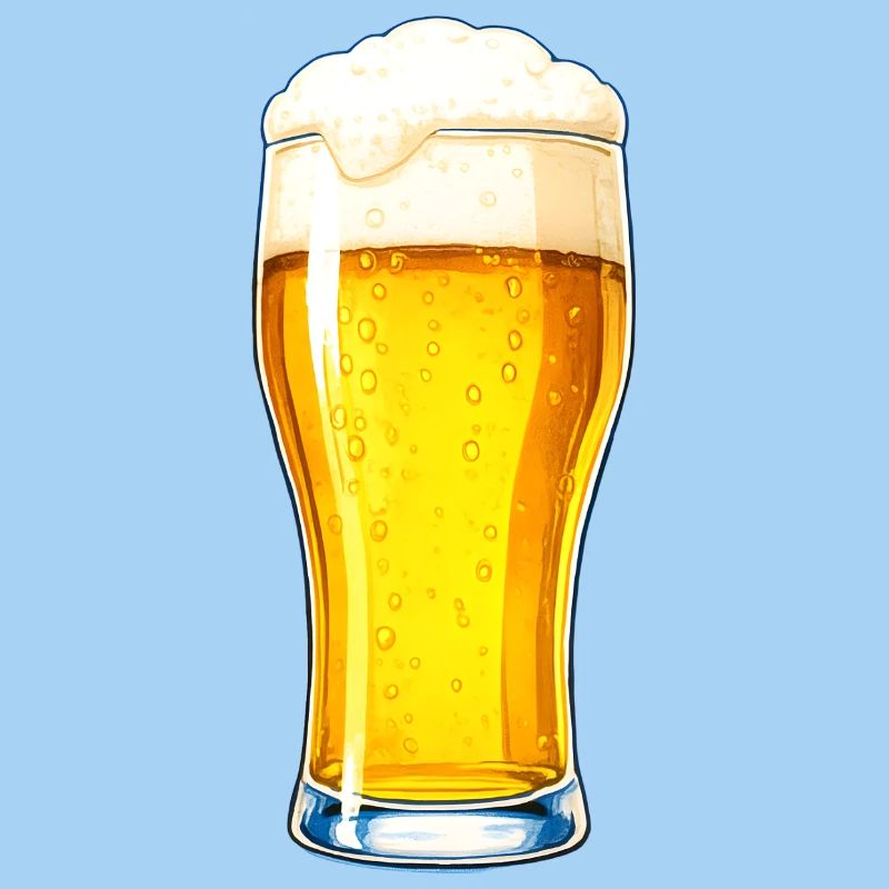 Bierglas-Illustration