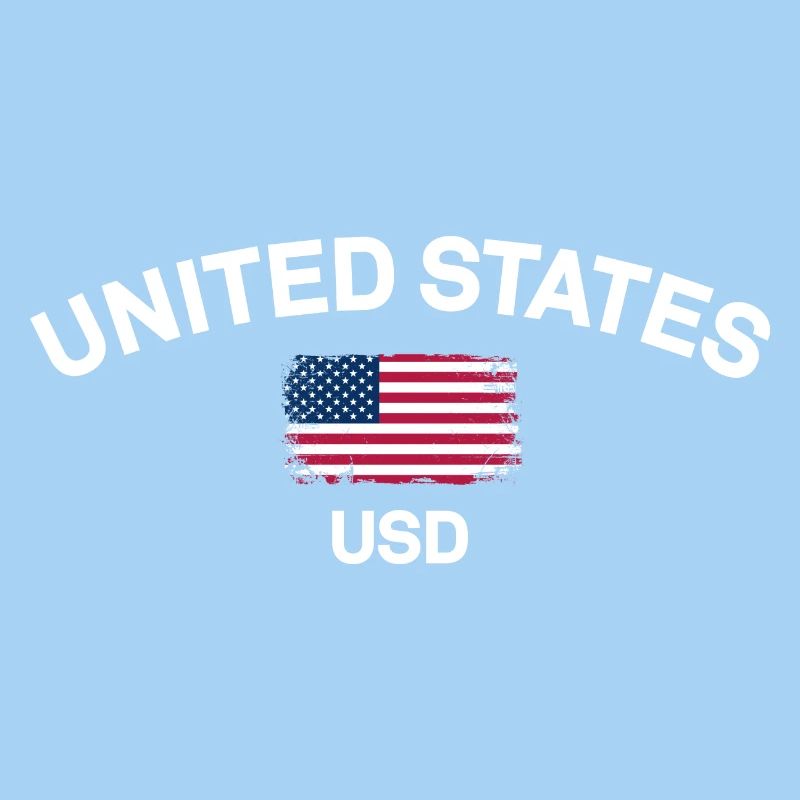 USD-Grafik der US-Flagge in Notlage