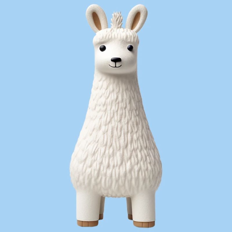 Figure de lama blanc