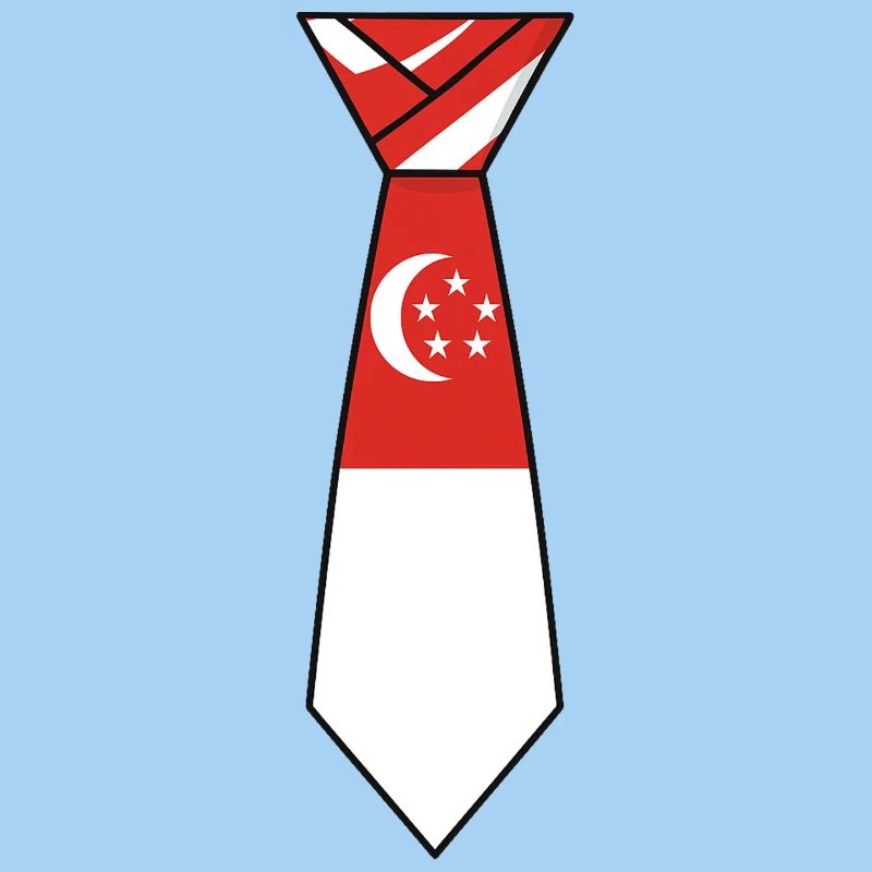 Cravate de Singapour – Conception du drapeau
